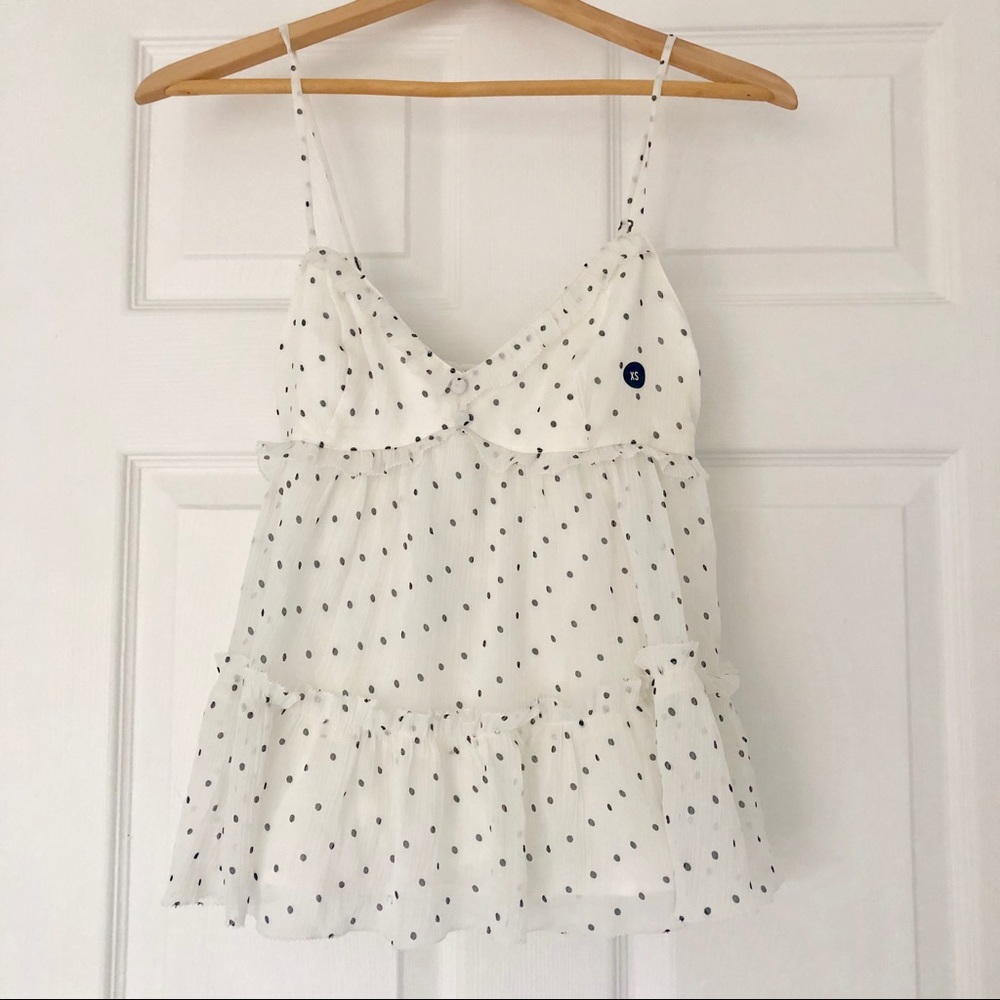 NWT Abercrombie polka dot tank